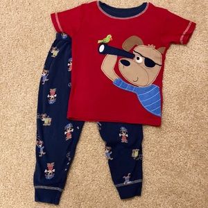 Carter’s Pirate Puppy Appliquéd PJ Set